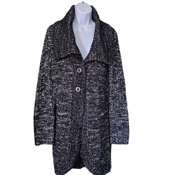WHBM Shawl Collar Long Cardigan Sweater Size Medium - Picture 1 of 11